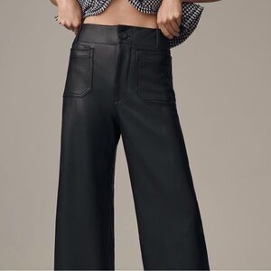 Anthropologie - The Colette Faux-Leather Wide Leg Pants